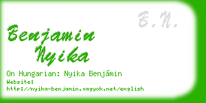 benjamin nyika business card
